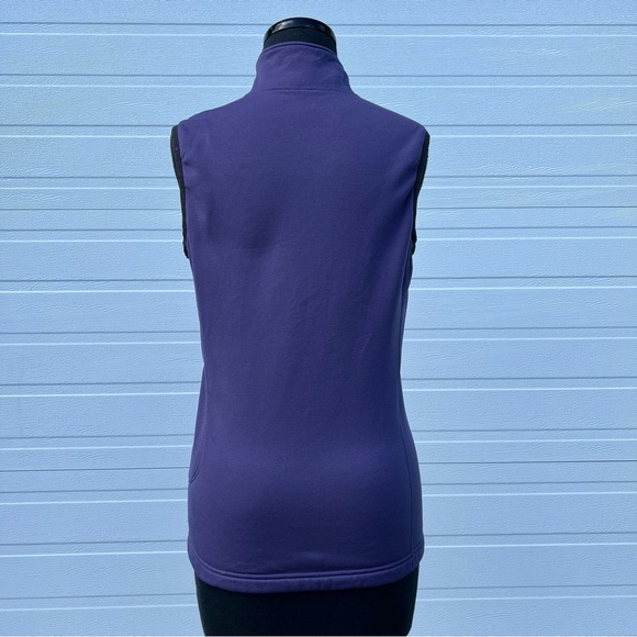 REI Polartec Power Stretch Purple Fleece Zip Up Vest, M - Picture 3 of 15